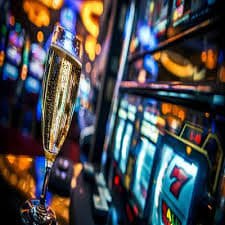 Tampilan Wolf Gold di perangkat seluler menunjukkan gulungan game dan kontrol taruhan